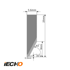 IECHO - E26 - Tungsten steel Blade 0.63mm